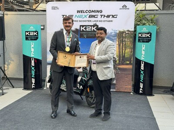 Sanjay Behl, CEO Greaves Electric Mobility receives the India Book of Record certificates