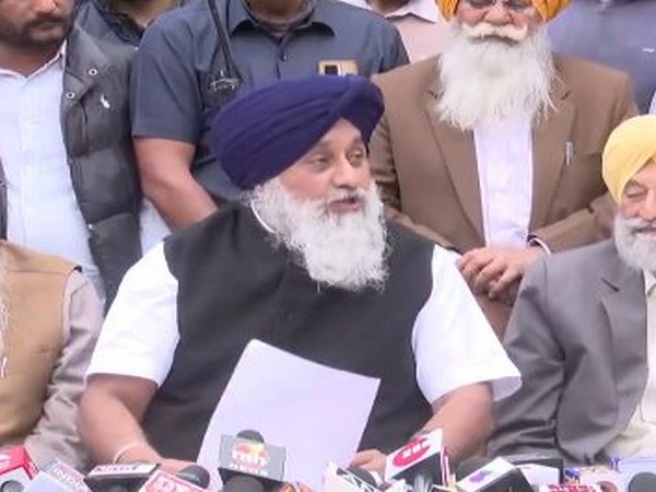 Chief of Shiromani Akali Dal Sukhbir Singh Badal (Photo/ANI)