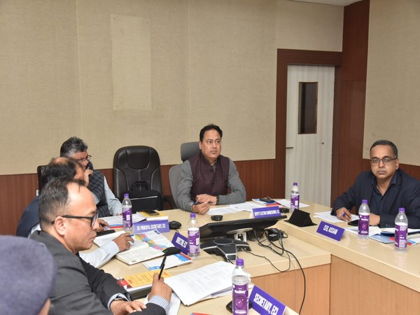 EC officials hold meeting in Guwahati (Photo/ANI)