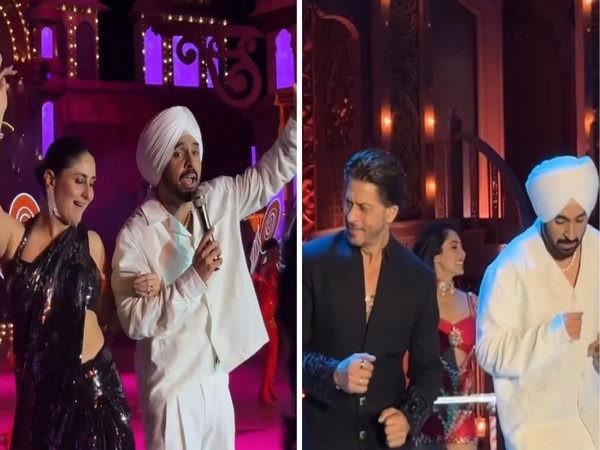 Diljit Dosanjh with Kareena and SRK (Image source: Instagram)