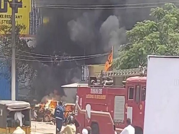Visuals from the fire incident (Image/ANI)
