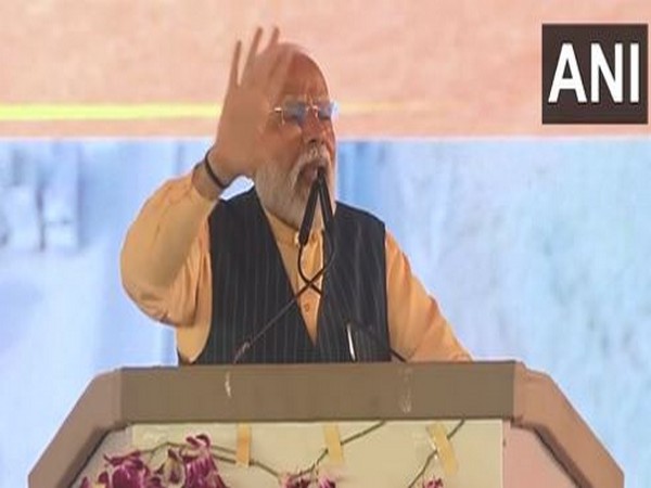 Prime Minister Narendra Modi in Bettiah (Photo/ANI)