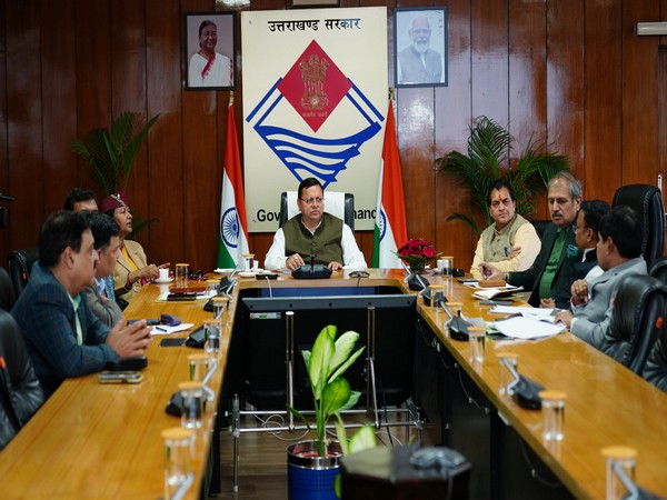 Uttarakhand CM Dhami chairs 2nd board meeting of Uttarakhand Investment and Infrastructure Development Board (UIIDB) at Secretariat. (Photo/ANI)