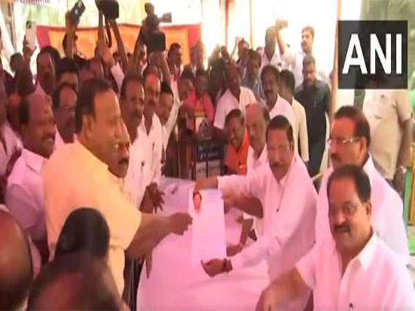 DMK leader TR Balu files application, seeking to contest Lok Sabha elections (Photo/ANI)