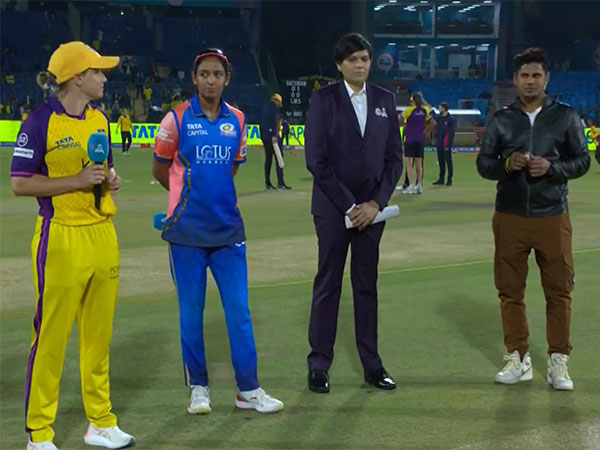 Visuals from toss of MI and UPW (Photo: WPL/X)