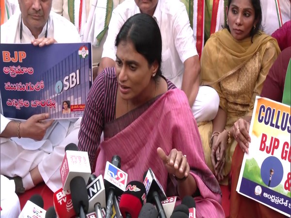 APCC Chief YS Sharmila Reddy. (Photo/ANI)