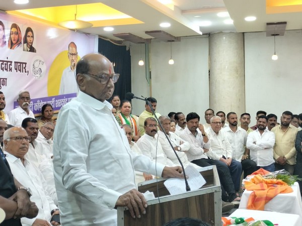 Sharad Pawar at party convention (Photo/X@PawarSpeaks)