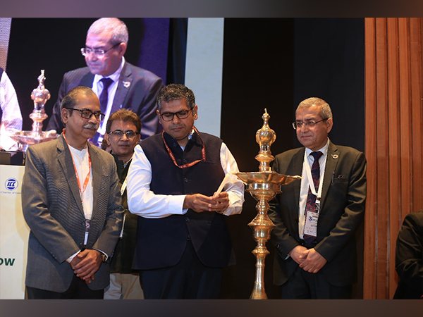 Abhishek Dev, Chairman APEDA, Dr. Sudhanshu, Secretary APEDA, Sanjay Sethi, Executive Director, Plant Based Foods Industry Association inaugurating the India Plant Based Foods Show