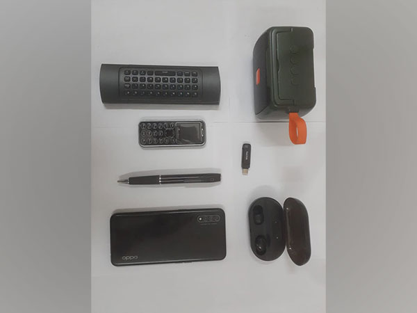 Spy camera, smartphone recovered in cell of Dibrugarh jail (Photo/ANI)