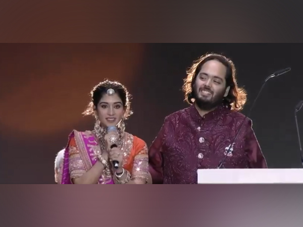 Anant Ambani and Radhika Merchant(Image source/ANI)