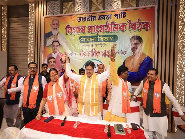 Tripura CM Manik Saha during organisational meeting at Malda division, West Bengal. (Photo/Manik Saha's X)