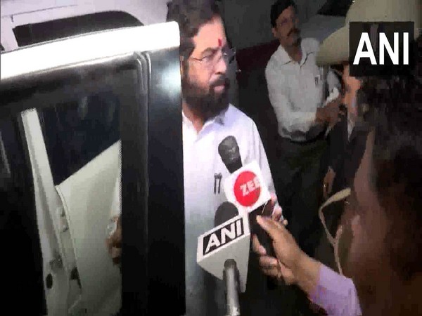 Maharashtra Chief Minister Eknath Shinde arrives at Amit Shah's residence in Delhi (Photo/ANI)