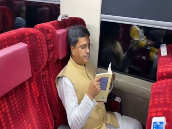 Tripura CM travels on Vande Bharat train, hails service. (Photo/ANI)
