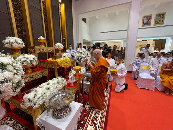 Visuals from sacred relics of Lord Buddha in Ubon Ratchathani, Thailand (Photo: X@IndiaInThailand)
