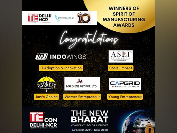 Power2SME and TiE Delhi-NCR Announce the Winners of Spirit of Manufacturing Awards 2024