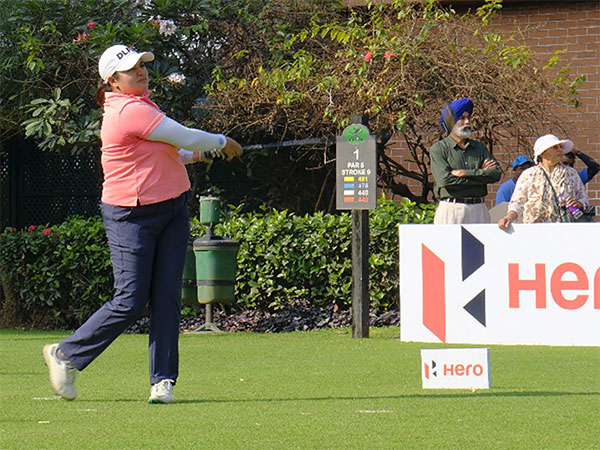Amandeep Drall in action during 5th leg of Women’s Pro Golf Tour (Image: WPGT)