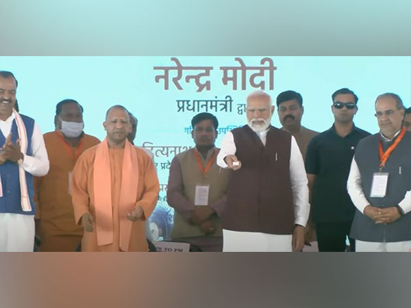 Prime Minister Narendra Modi inaugurates 15 airport projects (Photo/ANI)