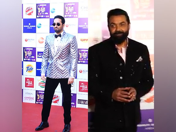 Ayushmann Khurrana, Bobby Deol (Image source/ANI) 