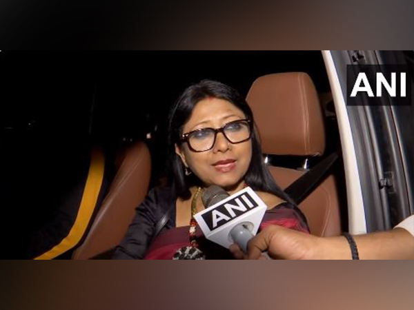 JMM MP Mahua Maji speaking to ANI after the INDIA alliance meeting (Photo/ANI)