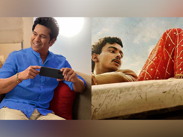 Sachin Tendulkar and poster of Lapaata Ladies (Image Source: X)