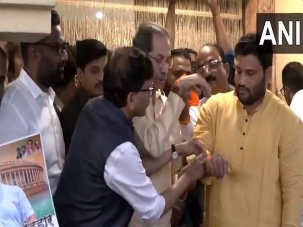 Double Maharashtra Kesari Chandrahar Patil joins Shiv Sena (UBT) (Photo/ANI)