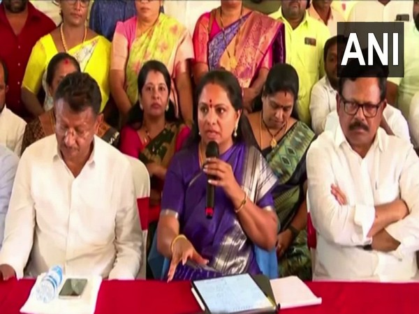 BRS MLC K Kavitha (Photo/ANI)