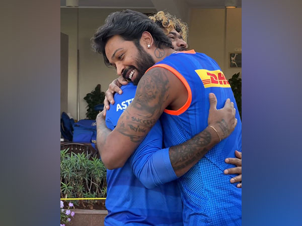 Hardik Pandya hugging bowling coach and former teammate Lasith Malinga. (Photo- Hardik Pandya Instagram)