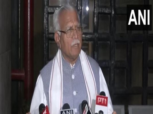 Haryana former Chief Minister Manohar Lal Khattar (Photo/ANI)