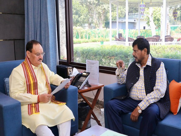 Ramdas Athawale meets BJP President Nadda (Photo/Ramdas Athawale's X)