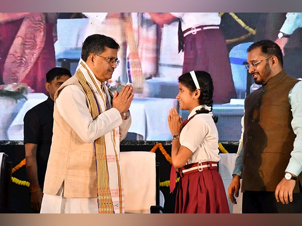 Visuals from Vidya Samiksha Kendra inauguration in Tripura. (Photo/ANI)