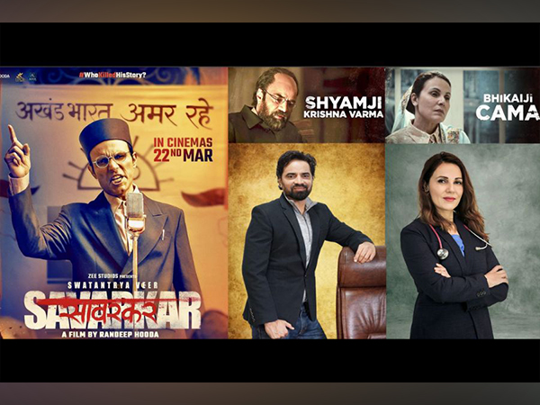 Renowned actor Randeep Hooda introduced Jay Patel as Shamji Krishna Varma and Dr. Anjali Hooda as Bhikaji Cama in the eagerly awaited film 