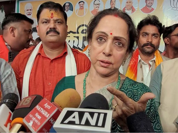 BJP MP from Mathura Lok Sabha Constituency, Hema Malini (Image/ANI)