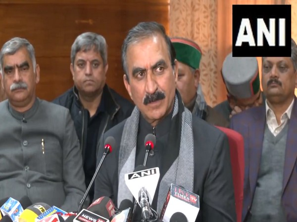 Himachal Pradesh Chief Minister Sukhvinder Singh Sukhu. (Photo/ANI)
