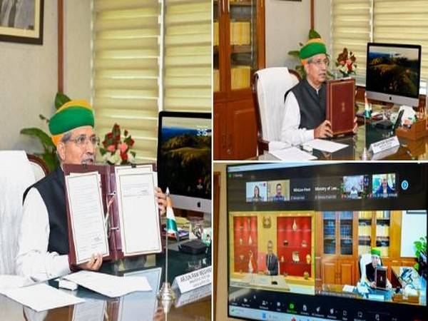 India, Singapore sign MoU for cooperation in law and dispute resolution (Image: X/@arjunrammeghwal)