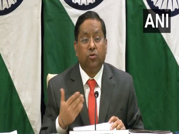 MEA spokesperson Randhir Jaiswal. (Photo: ANI)