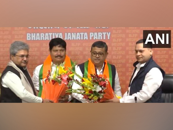 Arjun Singh and Dibyendu Adhikari join the BJP in Delhi (Photo/ANI)