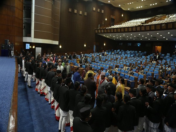 Lawmakers from Nepali Congress picket the well area of House of Representatives of Nepal demanding resignation of Home Minister (Image credi: Parliament Secretariat)