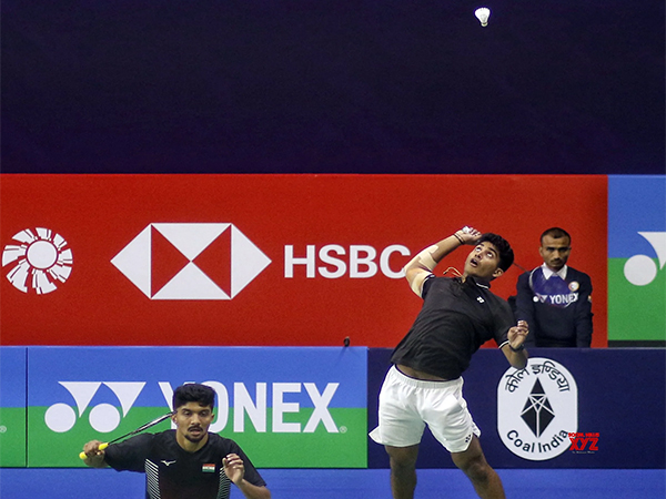 India's Krishna Prasad Garaga and Sai Pratheek K in action during  Orleans Masters 2024 (Photo: X)