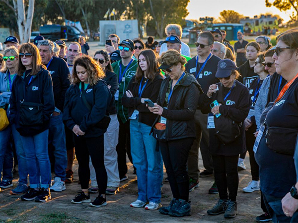 American Jewish volunteers visit the Nova massacre memorial (Photo/TPS)
