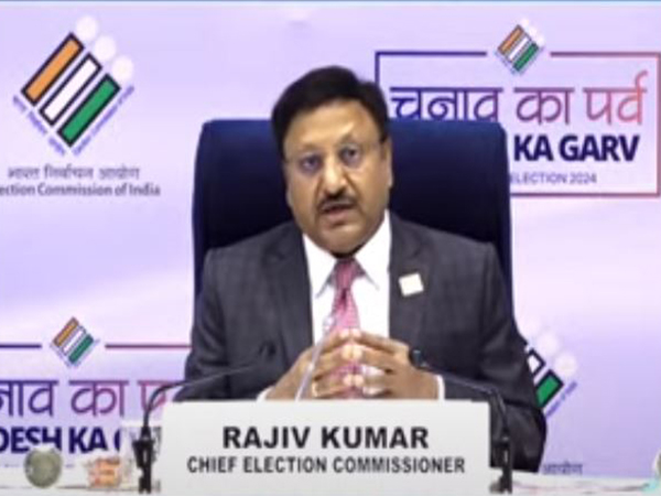 Chief Election Commissioner Rajiv Kumar (Photo/ANI)
