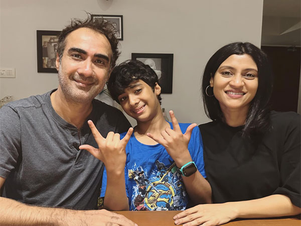 Ranvir Shorey, Konkona Sensharma with their son(Image source: Instagram)