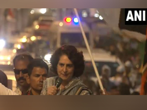 Priyanka Gandhi Vadra at Bharat Jodo Nyay Yatra (Photo/ANI)