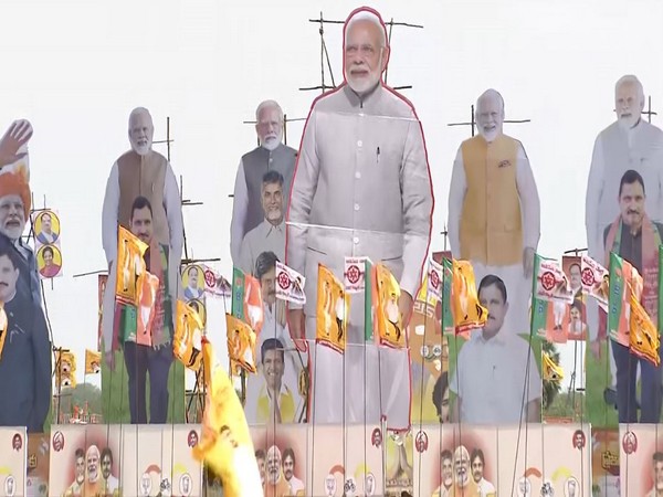 Preparations are underway to welcome Prime Minister Narendra Modi (Image/ANI)