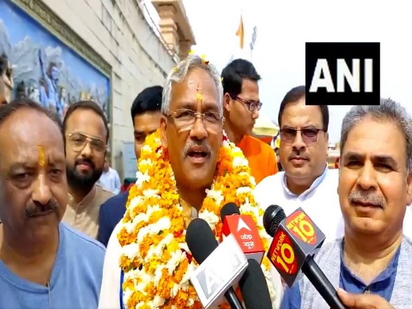 Former Uttarakhand Chief Minister and BJP candidate, Trivendra Singh Rawat (Image/ANI)