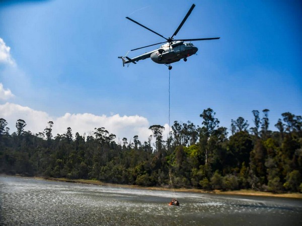 IAF's 'Bambi Bucket Operation' douse forest fires at Nilgiris (X/IAF)