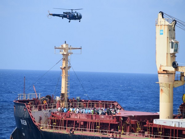 Indian Navy operation on MV Ruen merchant vessel (Photo/ANI)