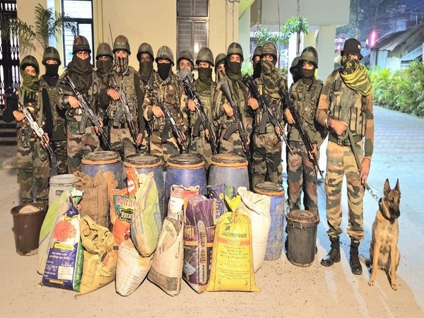 Assam Rifles seize 240 kgs of marijuana in Tripura (Photo/ANI)