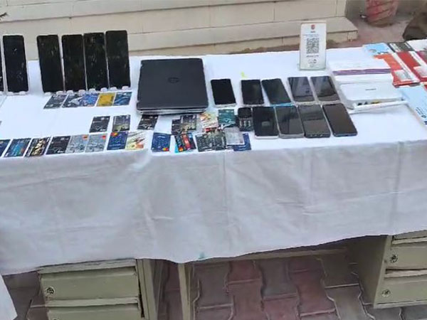 Devices recovered from the accused in the gold trading scam (Image/ANI)