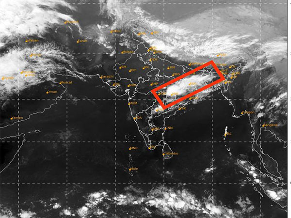 Parts of Madhya Pradesh and Chhattisgarh to witness rainfall and hailstorms (X/@Indiametdept)