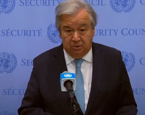 United Nations Secretary-General Antonio Guterres (Image Credit: Screengrab of video posted by Antonio Guterres on X)